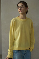 Minimalist Crew Neck Knitted Base Layer