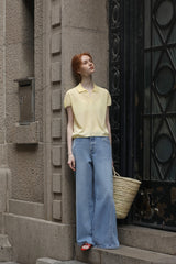Korean High Waist Wide-Leg Jeans