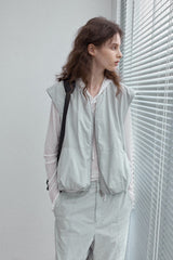 Pleated Flower-Bud Vest