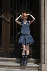 High Waist Tiered Cake Skirt