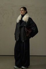 Fur Collar Hooded Parka