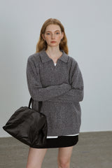Classic V-Neck Knit Sweater
