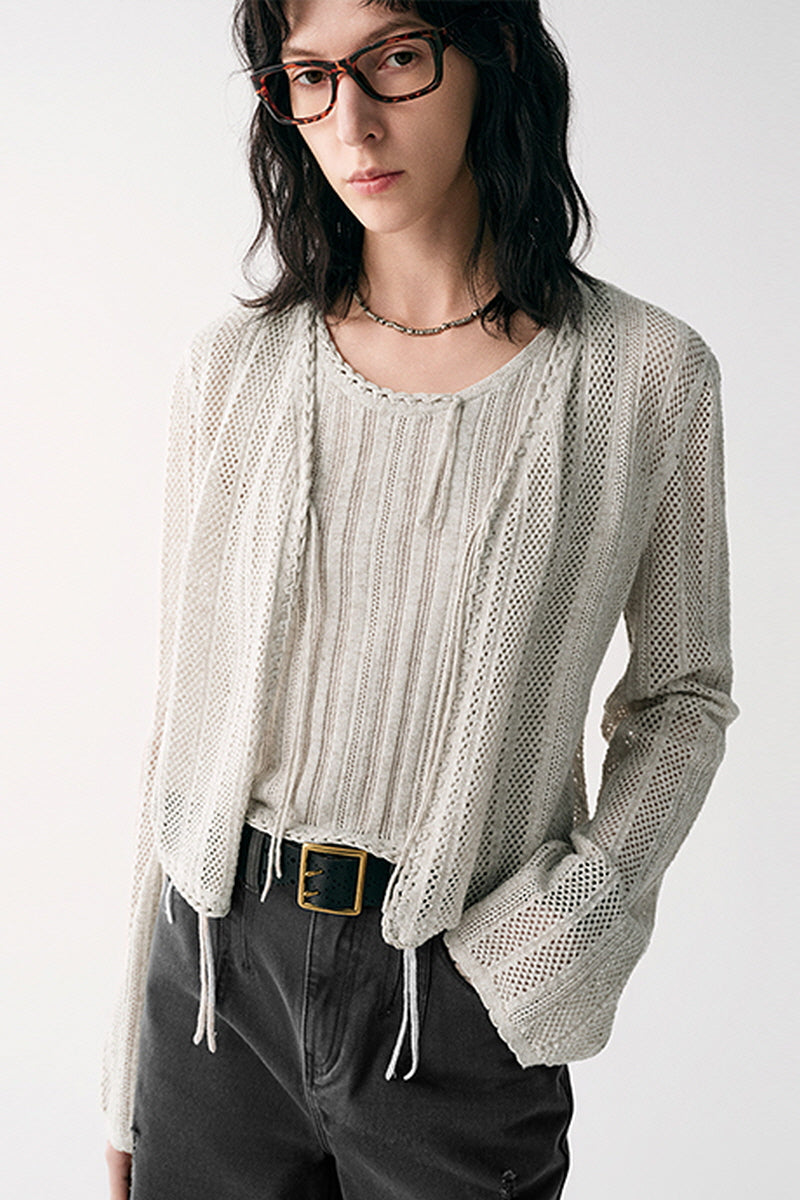 Textured Layered Two-Piece Set