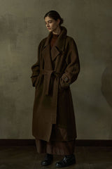 Waist-Lapel Reversible Duffle Coat