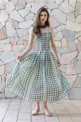 Pleated Slip Maxi Dress
