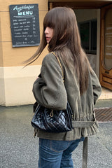 Belted Buckle Jacket Coat