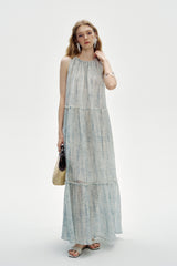 Relaxed Halterneck Maxi Dress