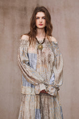 One-Shoulder Pleated Top