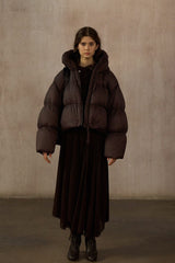 Hooded Cropped Puffer Jacket