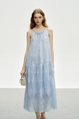 Beaded Halterneck Sleeveless Dress
