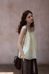 Pleated Backless Holiday Top