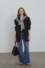 Structured Shoulder Pad Blazer