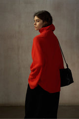 Soft Waxy Warm Turtleneck Pullover Sweater