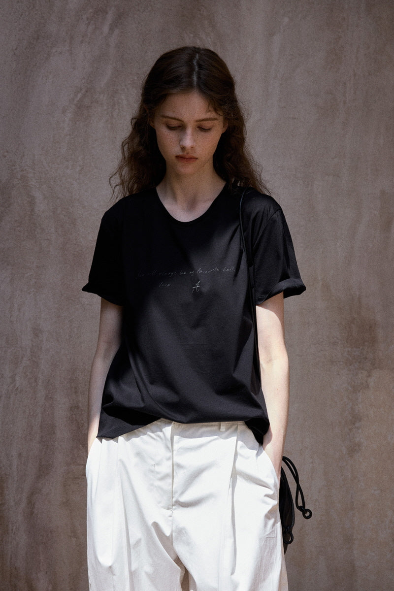 Casual Graphic Loose Half Sleeve Tee