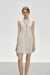 Round Neck Sleeveless Vest Dress