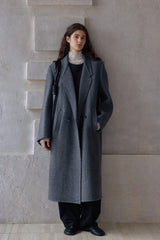 Reversible Tweed Long Duffle Coat