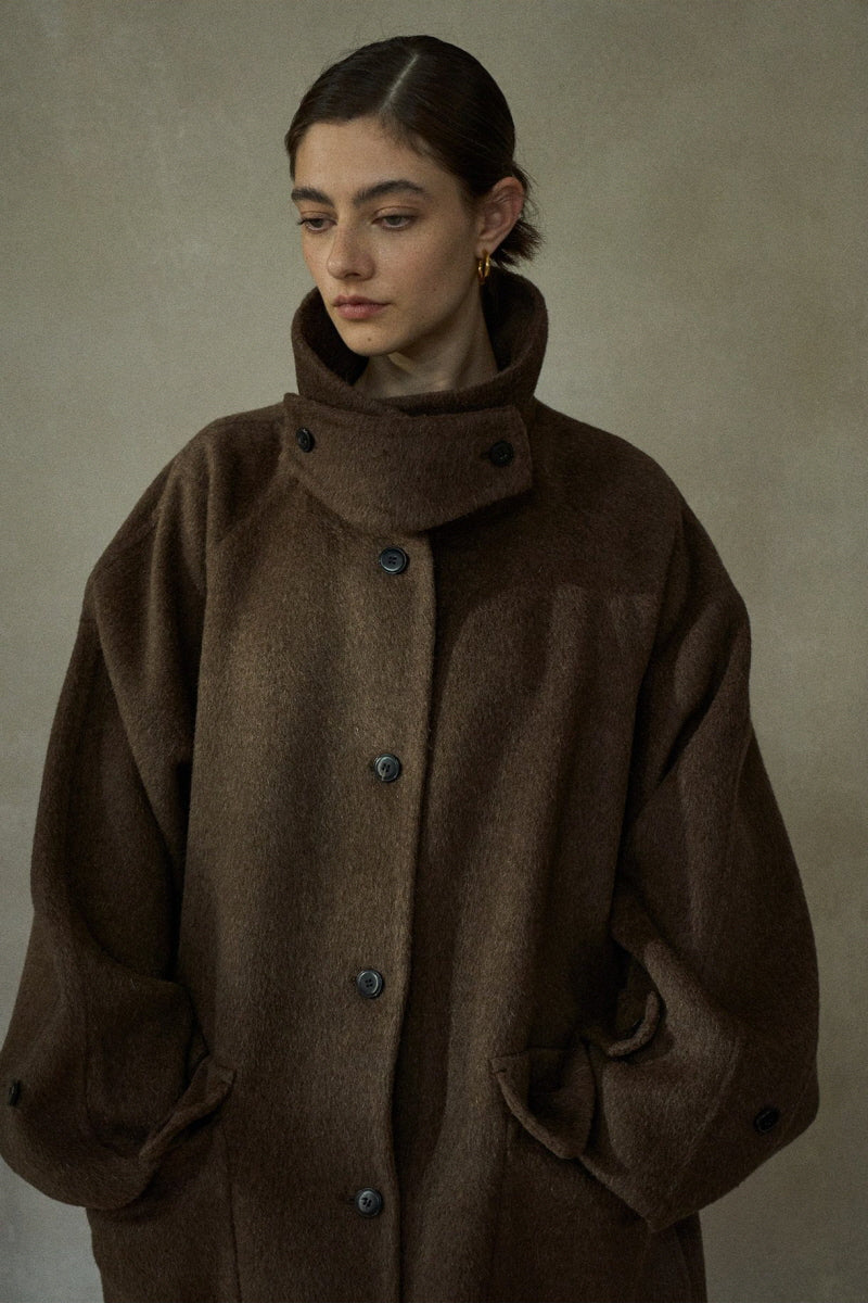 Reversible Raglan Patch-Pocket Coat