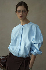 Contrast Line Minimalist Shirt