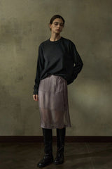 Low-Waisted Sheer Simple Skirt