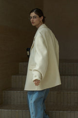 Wide-Shoulder Vintage Blazer