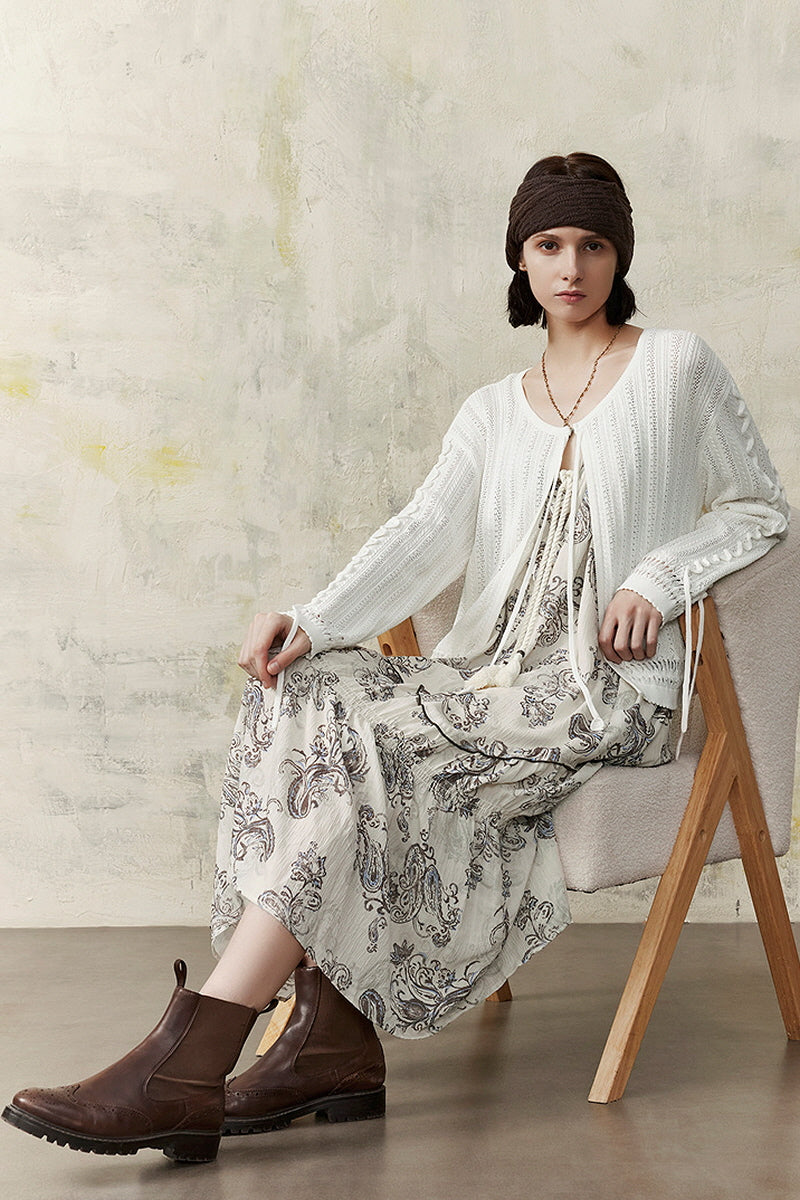 U-Neck Loose Cardigan