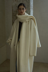 Oversized Tweed Wool Scarf