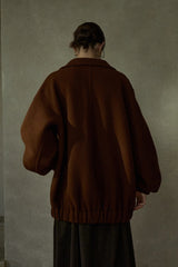 Stand-Up Collar Loose-Silhouette Reversible Jacket