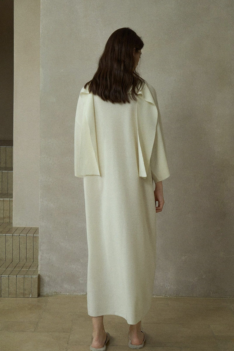 Streamer Mid-Sleeve Knit Dress