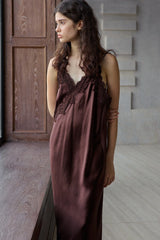 Wrinkled Lace Camisole Dress