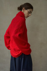 Contrast Turtleneck Sweater