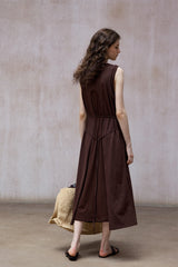 Layered-Look Knit Vest Dress
