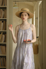 Smudge Purple A-Line Dress