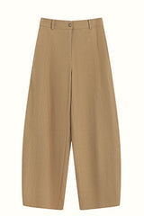 High Waist Wide-Leg Scimitar Pants