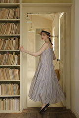 Smudge Purple A-Line Dress