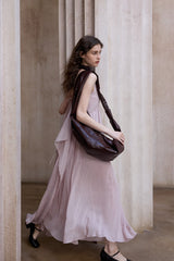 Irregular V-Neck Slip Dress