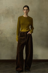 Classic Wide-Leg Slacks