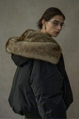 Hooded Balloon Puffer Jacket