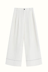 Pleated High Waist Wide Leg Pants