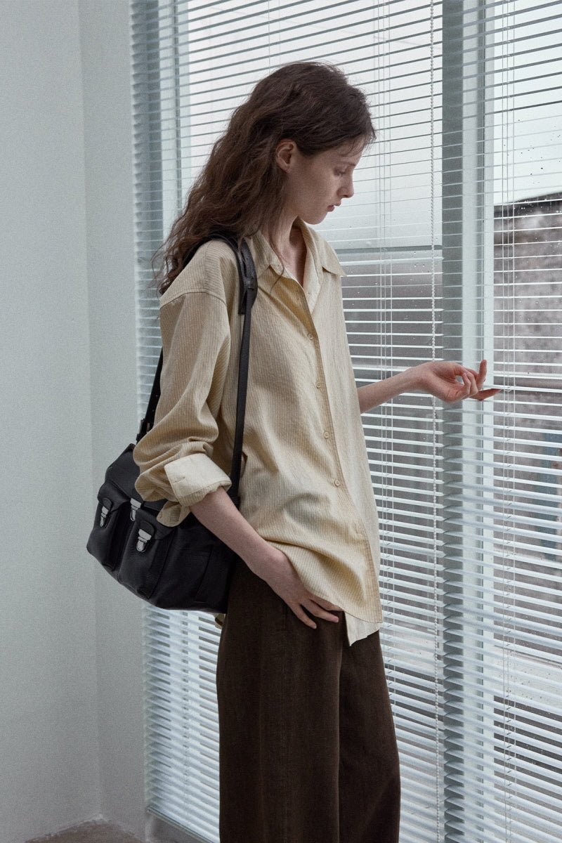 Striped Loose Long Sleeve Shirt