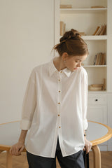 Deconstructed Loose-Fit Long Sleeve Shirt