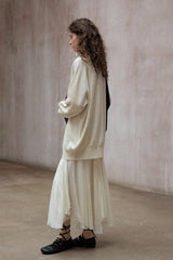 Lazy Turtleneck Asymmetrical Pullover Top