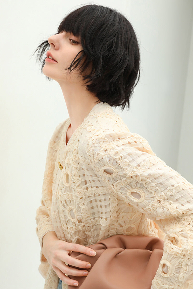 Three-Dimensional Cutout Jacket