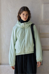 Simple Silhouette Hooded Jacket