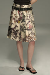 Hand-Pleated Midi Skirt