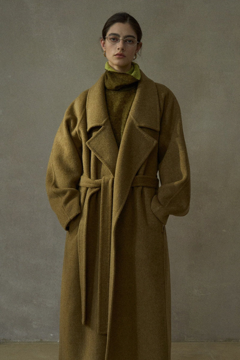 Tunic Lapel Oversized Long Coat