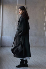 Stand-Up Collar Reversible Tweed Jacket