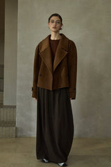 Waist Belted Lapel Duffle Coat