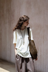 Cross-Cutout Relaxed T-Shirt