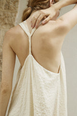 Halterneck A-Line Long Dress