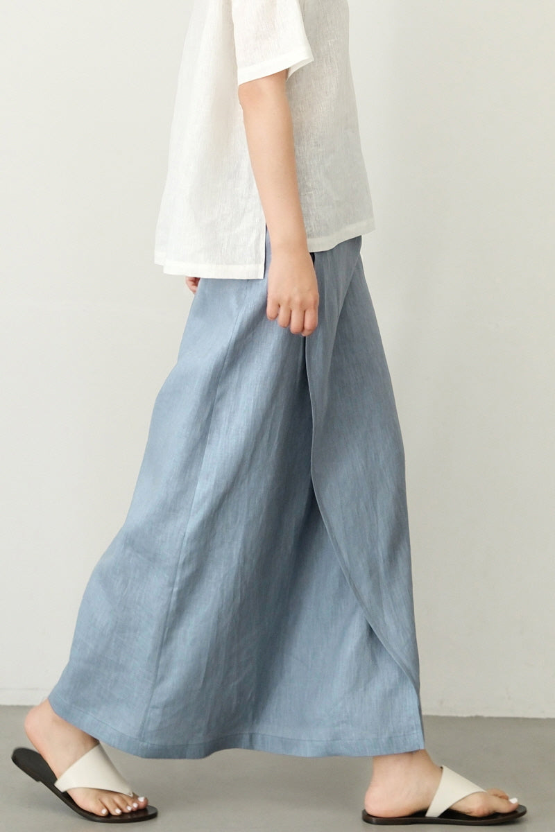Lace-Up Wrap Skirt